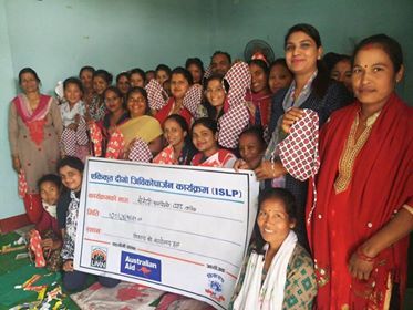 बिकल्पद्वारा सेनेटरी प्याड बनाउने तालिम