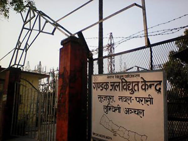 गण्डक पावर हाउसमा भारतकाे विद्युत