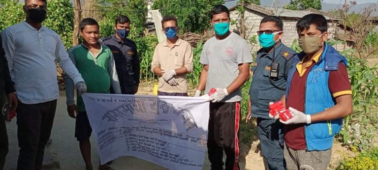 नवलपरासीकाे बासा बसहीमा काेराेना सचेतना