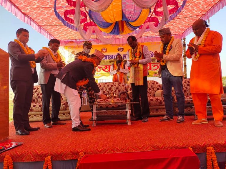 नेपाललाइ पुनः हिन्दु देश घाेषित गरियाेस्ः महन्त संतश्री राजुदास, फाेटाे फिचर ……