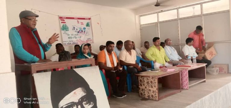 ‘घर घर जाऔ कांग्रेस जिताऔ’ अभियान रूपन्देहीको सम्मरीमाइमा