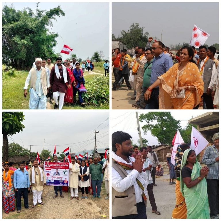 प्रतापपुरमा राजनीतिकदलहरु घरदैलोमा