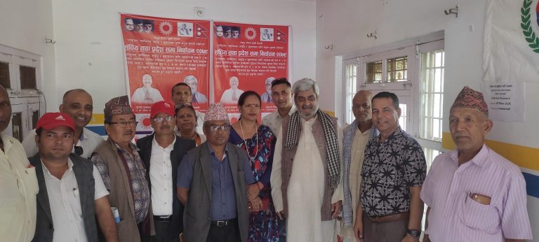 नेकपा एमाले र जप्रपा पश्चिम नवलपरासीको निर्वाचन क्षेत्र नंं १ को सम्पर्क कार्यालय बर्दघाटमा