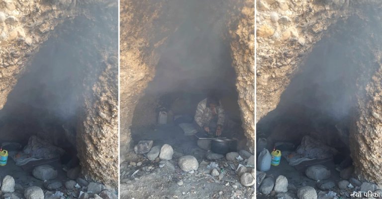 चीनमा नेपाली श्रमिककाे अवस्था दयनीय, चिसाेमा गुफाभित्र रात काट्न बाध्य